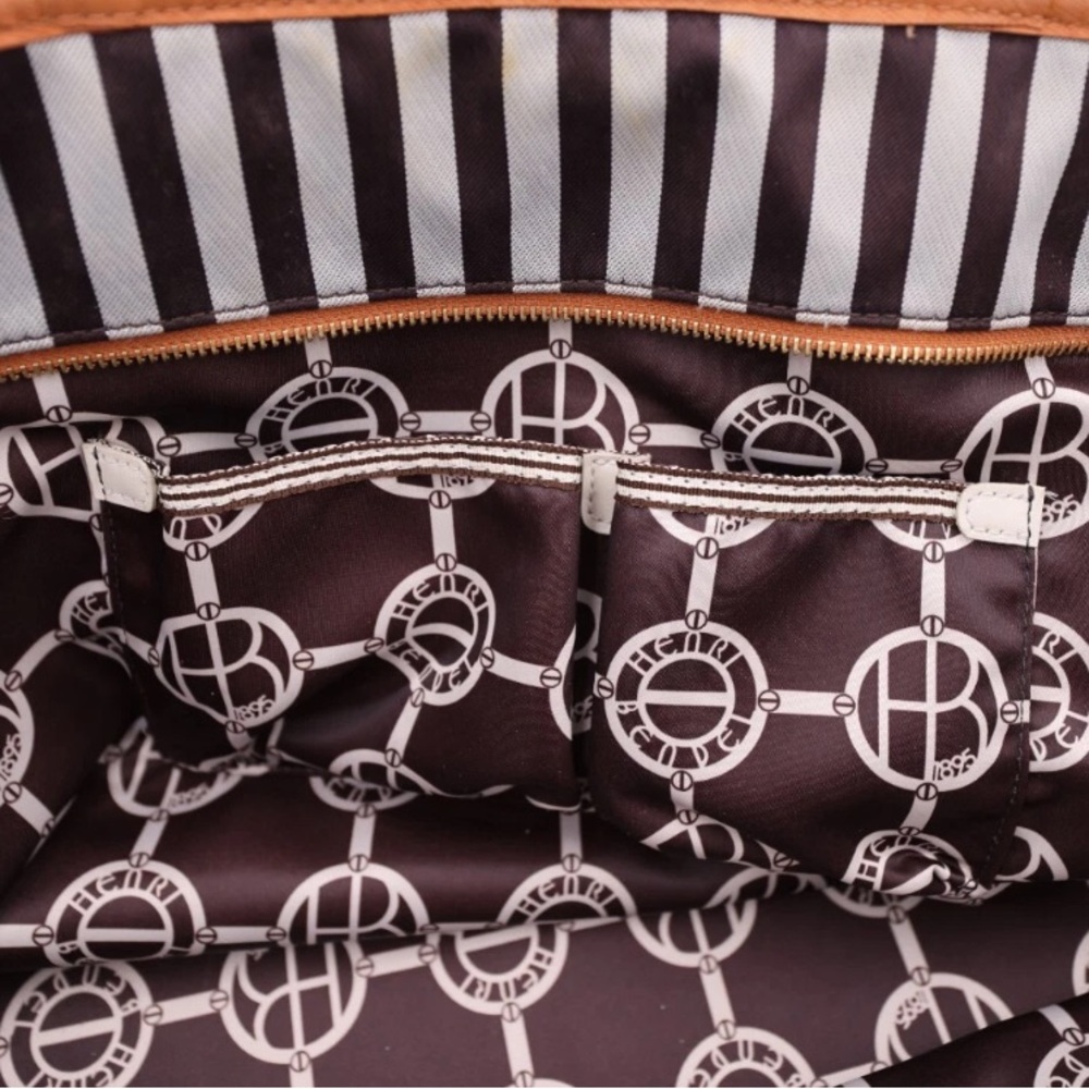 SOLD LIVE!Henri Bendel NY Striped Canvas W 57th Tote w/ Dust Bag 22WX12HX6D - Picture 11 of 13
